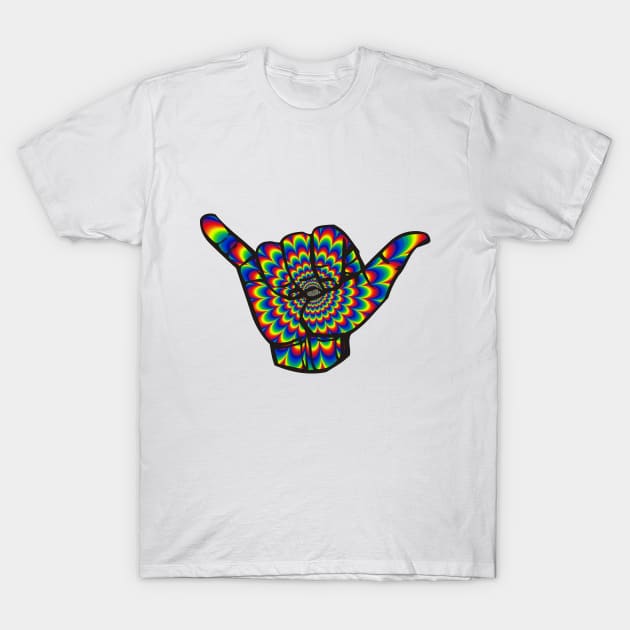 Psychedelic Hang Loose Graphic Logo T-Shirt by PsychedUp